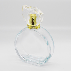 Vacía de 100ml transparente redondo damas delicada botella de <span class=keywords><strong>perfume</strong></span> de cristal - Product Image 3