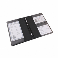 Porte-documents de voiture en cuir Hibiscus Haoran OEM, organisateur de rangement automobile personnalisé avec logo, cadeaux promotionnels, porte-documents de voiture en gros