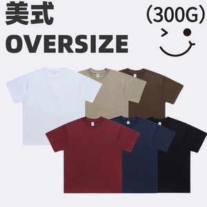 T-shirt Homme Oversize en Coton Pur, Col Rond, Manches Courtes, Style Américain, Coupe Ample, Tenue Décontractée - Product Image 4