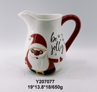 Unique père noël en céramique théière