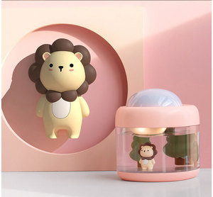 Humidificador de vapor frío recargable por USB para bebé, Mini humidificador bonito con luz nocturna, proyector de estrellas para niños y niñas - Product Image 2