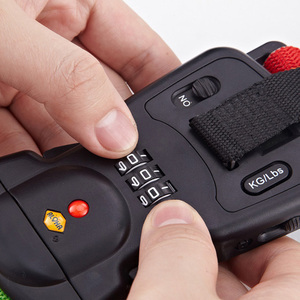 Custom Made Print Logo Polyester Reisetasche Koffer Gepäck gurt Gürtel mit Wiege schloss Nylon Gepäck riemen mit Zolls chloss - Product Image 5