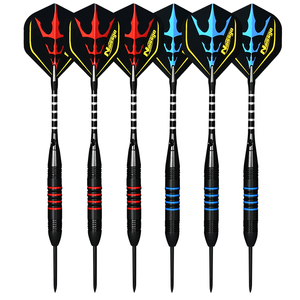 عرض ساخن: مجموعة سهام فولاذية من 6 قطع طراز TUOPU TD-D6009 مع أسطوانة حديدية وشعار مخصص وميزات أمان وريش نحاسي بالجملة - Product Image 4