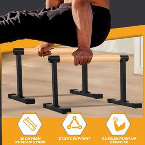 <span class=keywords><strong>Barras</strong></span> Paralelas de Madera para Flexiones, Equipo de Ejercicio para Uso Doméstico - Product Image 5