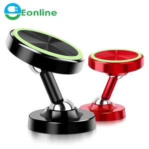 Eonline supporto magnetico luminoso per telefono da auto in auto per telefono X Samsung Magnet supporto per presa d'aria supporto per cellulare GPS