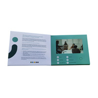 Digital Personnaliser Prix de gros 7 pouces Business Invitation Lcd Video Brochure Card