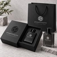 Flacon de parfum personnalisé en flexographie avec boîte et sac en papier pour cosmétiques, bijoux, vêtements, livres