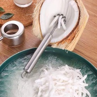 Huis Keuken Multifunctionele Vis Schaal Dunschiller Coconut Rasp Slicer Schraper Roestvrijstalen Mes Kokosnoot Vlees Removal Tool