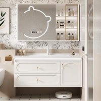 Meubles de salle de bain muraux en gros, vente directe d'usine, ensembles de salle de bain avec miroirs