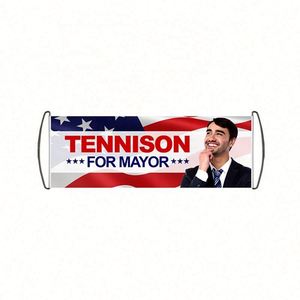 Bandera Retráctil Personalizada con Logotipo de Alta Calidad para Maratones, Bandera Portátil Reutilizable con Impresión UV/Digital - Product Image 3