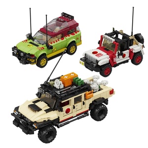 Ensemble de véhicules tout-terrain classiques 12GO 95001, modèle de jeep, plastique ABS, jouet de bricolage, puzzle, blocs de construction - Product Image 5