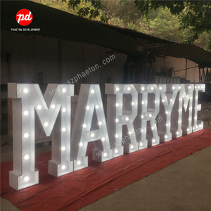 Trang Trí Sân Khấu Đám Cưới Mr & Mrs Chữ Marquee Đèn Led - Product Image 4