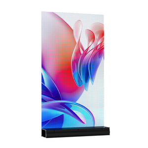 LED Transparent Display Pixel 15mm Indoor Floor <b>Stand</b> Advertising Signage 3500 cd Brightness 160° Viewing Angle - Product Image 1