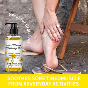 निजी लेबल प्राकृतिक लैवेंडर कैमोमाइल वार्मिंग आराम मालिश गले पेशी शरीर की मालिश तेल - Product Image 6