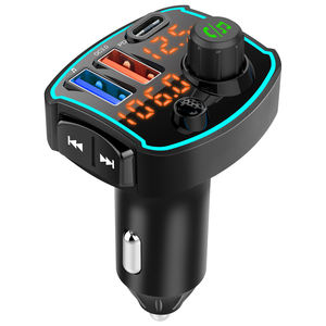 Puerto de carga rápida dual Pantalla de tubo digital dual Bluetooth Llamadas manos libres Redial Teléfono <span class=keywords><strong>HQ</strong></span> Bluetooth Reproductor de <span class=keywords><strong>Mp3</strong></span> Cargador de coche - Product Image 3