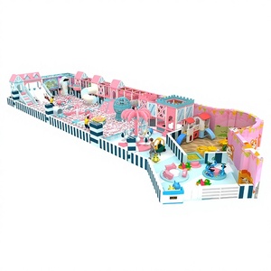 Macaron Themed School Children's Playground Custom Indoor Soft Play Equipment Set PVC Material <b>Large</b> Ball Pit <b>Slide</b> - Product Image 1