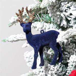 Pendentif de Noël en forme de cerf, ornement de Noël scintillant, décoration de luxe pour le Nouvel An 2024 - Product Image 4