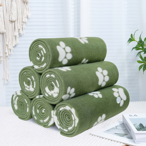 Alfombra para Mascotas de Felpa de Coral Estampada 2025, Gruesa, para Viajes, Cálida para Invierno, para Cachorros, Perros y Gatos, con Logotipo Personalizado, Linda, Estilo Americano - Product Image 1