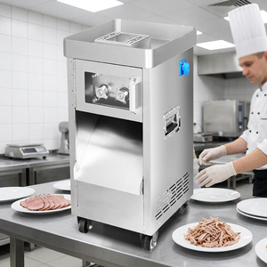Fully automatic stainless steel commercial <b>meat</b> slicer capable of slicing and shredding beef and lamb suitable for factory mea - Product Image 2