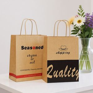 Bolsas de Papel Kraft para Regalo de Perfume con Logotipo Personalizado, con Asas, Duraderas, Ecológicas, para Promoción y Supermercado, Diseño de Lujo 2026 - Product Image 2