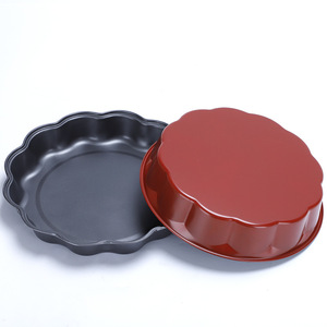 Round Cake Mold Carbon Steel Lace Edged Baking Pan Oven Safe For Home DIY Cake Making - Product Image 2