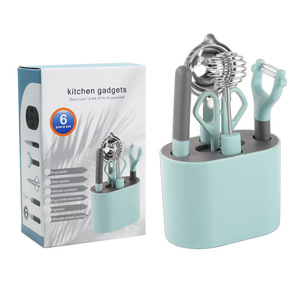 Accesorios de Cocina al por Mayor, Juego de Utensilios de Cocina de <span class=keywords><strong>5</strong></span> Piezas, Pelador de Acero Inoxidable, Rebanador de Verduras, Rallador de Melón - Product Image 5