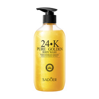 Gel douche à base de plantes en or 24 carats liquide de bain nettoyant pour le corps nettoyage en profondeur nourrissant la peau hydratant parfum blanchissant pour les femmes