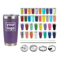 Mug de Pâques en gros 20 oz, personnalisable avec logo, en acier inoxydable à double paroi isolé sous vide, pour enfants, café, voyage, avec couvercle coulissant