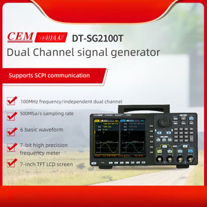 CEM двухканальный генератор сигналов <span class=keywords><strong>DT</strong></span>-SG2080T/2100/2200 т Высокоточный прямоугольный, Импульсный и Встроенный частотный счетчик - Product Image 3