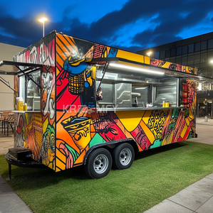 Custom Coffee Food Trailer Hot <b>Dog</b> Food Carts with Full Kitchen Mobile Ice Cream Food Truck Trailer Car for Usa - Product Image 2