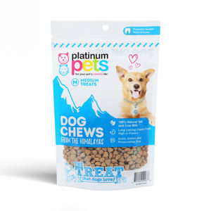 Impression refermable emballage de pochette debout pour collation pour animaux de compagnie sac zip-lock en plastique personnalisé pour friandises pour chiens lyophilisés - Product Image 1