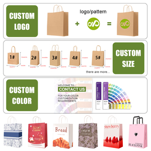 Thủ Công Màu Trắng Biểu Tượng Tùy Chỉnh Quà Tặng Nghệ Thuật Sang Trọng Mua Sắm Matte Kraft Tùy Chỉnh Giấy Mang Theo Túi Với Logo Riêng Của Bạn - Product Image 2