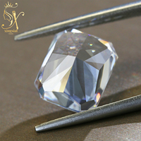 3*5mm ~ 13*18MM 8A Pierre précieuse en zircon synthétique de qualité Rectangle Octogone Glace concassée Cubic Zirconia White Color Loose CZ Stone