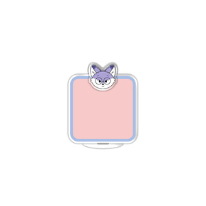 Support de table multifonctionnel en acrylique transparent avec motif de dessin animé, pince à notes et calendrier, décoration de table, petite marque - Product Image 3