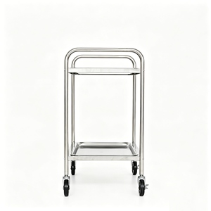 <span class=keywords><strong>Chariot</strong></span> <span class=keywords><strong>médical</strong></span> à <span class=keywords><strong>2</strong></span> niveaux en acier inoxydable 304 de qualité alimentaire, <span class=keywords><strong>chariot</strong></span> de traitement pour instruments hospitaliers avec roulettes silencieuses - Product Image 3