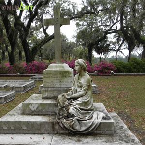 Statue d'ange en pierre à bascule, position murale sur le marbre, Statue en quartz - Product Image 3