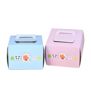 Eco cake box imballaggio alimentare scatola per cupcake scatole di spedizione scatola da asporto portatile