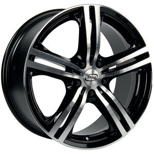 CERCHI EN LEGA MILANO EVO 7x16 5x110 ET 38 ESPEJO NEGRO - Product Image 1