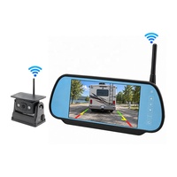 Moniteur numérique sans fil 4 canaux 7 pouces avec écran partagé, DVR intégré, prise en charge maximale de 256 Go, avec caméra solaire magnétique sans fil 1080P