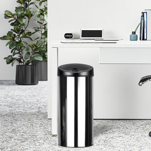 <span class=keywords><strong>Cubo</strong></span> de <span class=keywords><strong>Basura</strong></span> Redondo de Acero Inoxidable de 60 <span class=keywords><strong>Litros</strong></span> con Sensor y Tapa, <span class=keywords><strong>16</strong></span> Galones, para Uso en Interiores, Cocina u Oficina - Product Image 5