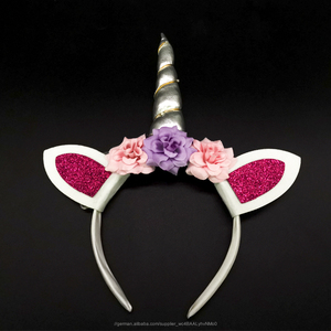 Einhorn partei liefert eingestellt glow in <span class=keywords><strong>the</strong></span> dark haar zubehör licht up LED einhorn stirnband party geschenke - Product Image 5