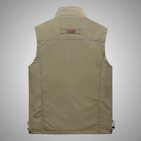 Último modelo de moda chaleco utilitario cuello alto transpirable al aire libre correr chaleco trabajo sin mangas invierno hombres chaleco