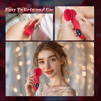 LCD-Display 9 Vibrations modi Rose Flower G-Punkt Vibrator Weiblicher Klitoris nippel Stimulator Tapping Rose Clit Vibrator für Frauen