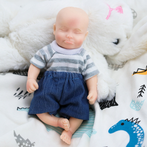 Muñecas <span class=keywords><strong>de</strong></span> Bebé <span class=keywords><strong>de</strong></span> <span class=keywords><strong>Silicona</strong></span> Sólida Realistas en <span class=keywords><strong>Miniatura</strong></span> <span class=keywords><strong>de</strong></span> 6 Pulgadas, Muñecas <span class=keywords><strong>de</strong></span> Bebé Reborn Dormidas, Juguetes Hiperrealistas para Niños - Product Image 4