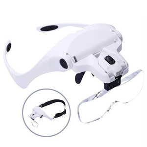 Lupa de Cabeza con 5 Lentes Ajustables y Luz LED, Gafas de Aumento con Lámpara LED para Extensión de Pestañas y Herramientas de Injerto - Product Image 6