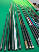Queue de billard professionnelle en fibre de carbone Uni-Lock de 58 pouces, 21 oz, pointe de 13 mm, faible déviation, pour tournoi de club de billard