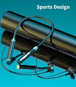 Draadloze Tws Oordopjes Met Microfoon Magnetische Sport Nekband Hoofdtelefoon <span class=keywords><strong>3.5Mm</strong></span> Interface Opknoping Nek Ontwerp - Product Image 3
