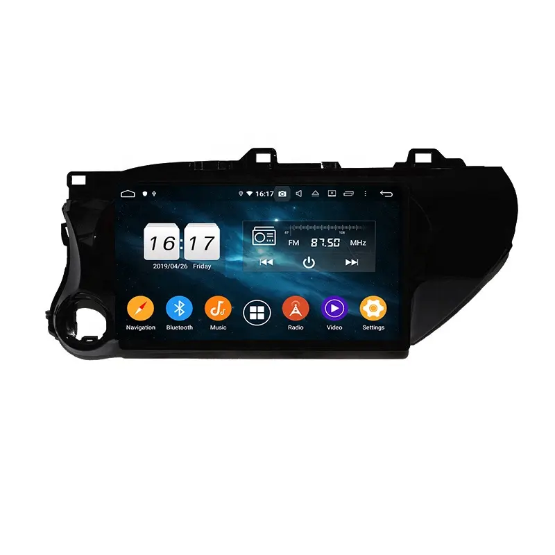 kd-1042 android 10 car dvd player for Toyota Hilux 2016 2017 2018 2019 2020 LHD 10.1 inch touch screen 64gb car audio stereo