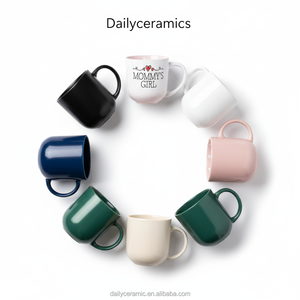 <span class=keywords><strong>Taza</strong></span> de Café de Cerámica Personalizada con Estampado de Mamá <span class=keywords><strong>e</strong></span> <span class=keywords><strong>Hija</strong></span>, con Asa, Interior con Diseño de Lunares Rosas, <span class=keywords><strong>Taza</strong></span> de Gres para Regalos - Product Image 2
