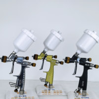 Pistolet de pulvérisation à alimentation par gravité Maicheng, buse en alliage d'aluminium de 1,0 mm, OEM, pot de 100 ml, peinture pour voiture et meubles, atomisation claire